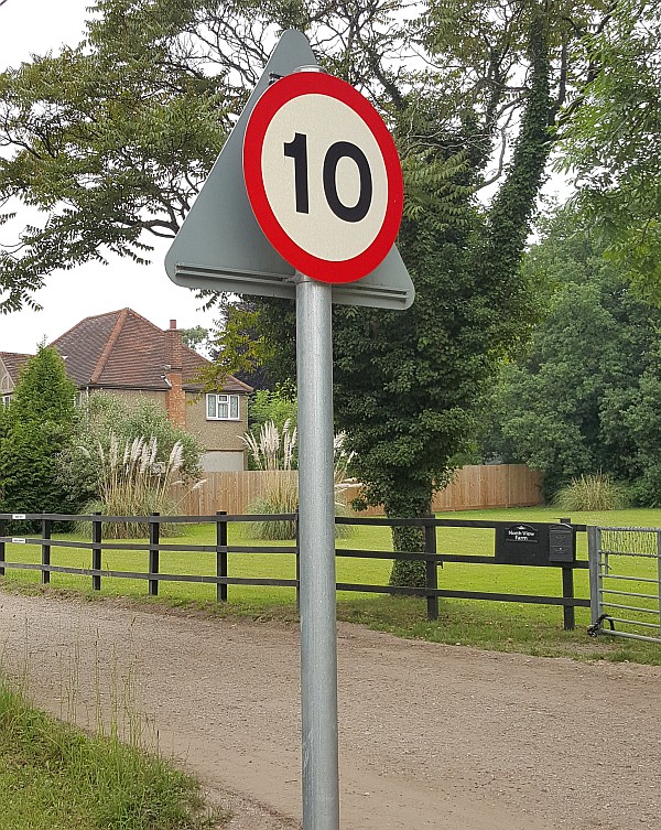 speed limit sign